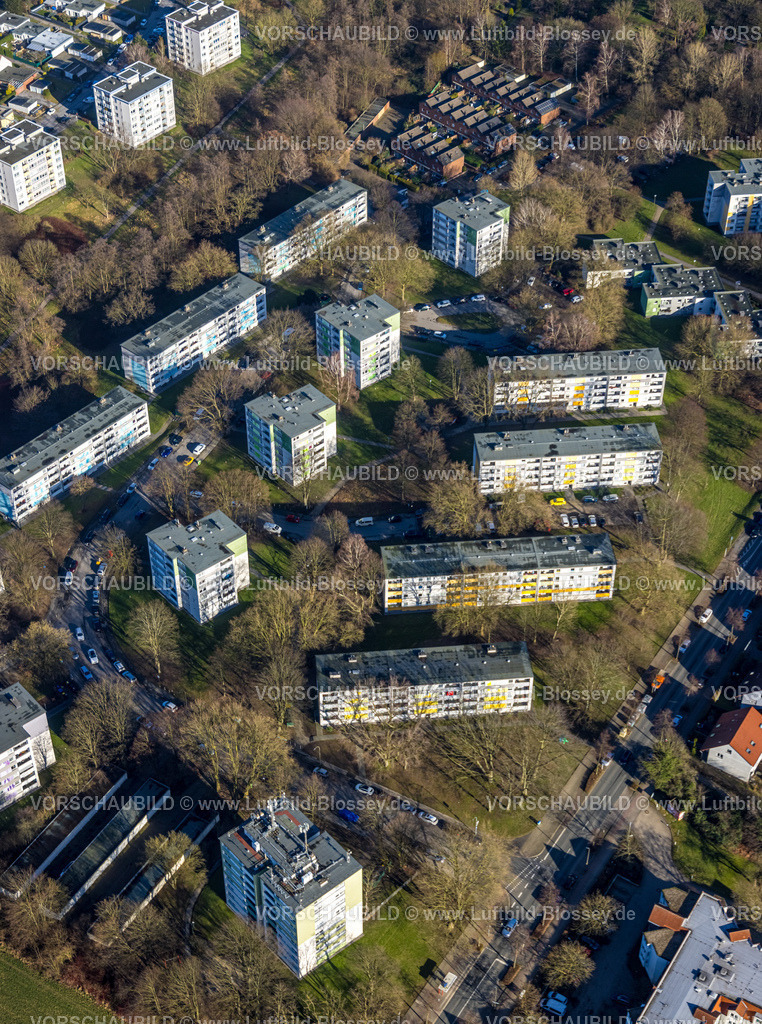 Dortmund240102086 | Luftbild, Wohngebiet Mehrfamilien Reihenhäuser Siedlung Steinfurtweg, Verkehrssituation, Kirchlinde, Dortmund, Ruhrgebiet, Nordrhein-Westfalen, Deutschland