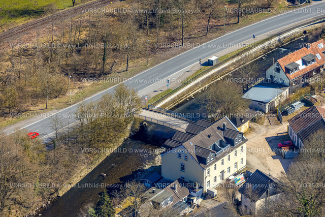 Hagen250303961 | Luftbild, Straße Roland-Volme mit Brücke über den Fluss Volme, Volme Brücke an der Bundesstraße B54 Rummenohler Straße, Dahl, Hagen, Ruhrgebiet, Nordrhein-Westfalen, Deutschland