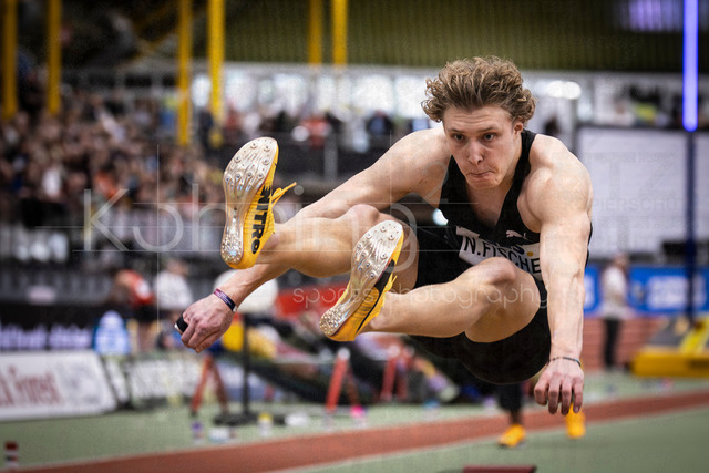 Deutsche Leichtathletik-Hallenmeisterschaften; Dortmund, 28.02.2026 | Noah Maximilian Fischer (TV Herbolzheim, 39); Deutsche Leichtathletik-Hallenmeisterschaften am 28.02.2026 in der Helmut-Körnig-Halle in Dortmund. 