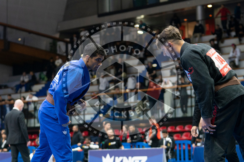 20240124PBB00274 | Fighters compete during the second day of the IBJJF European Championship in Paris, France, on January 24, 2024.