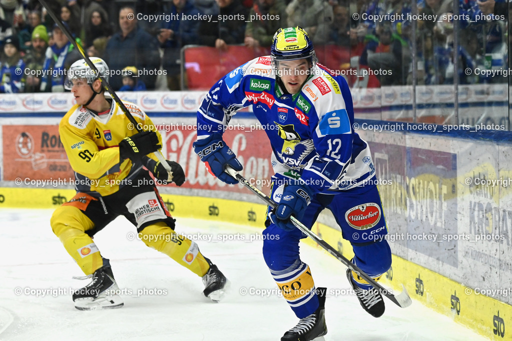 EC IDM Wärmepumpen VSV vs. Vienna Capitals | #12 Brett Budgell EC VSV, EC IDM Wärmepumpen VSV vs. Vienna Capitals, EC IDM Wärmepumpen VSV vs. Vienna Capitals am 28.01.2026 in Villach (Stadthalle Villach), Austria, (Photo by Bernd Stefan)