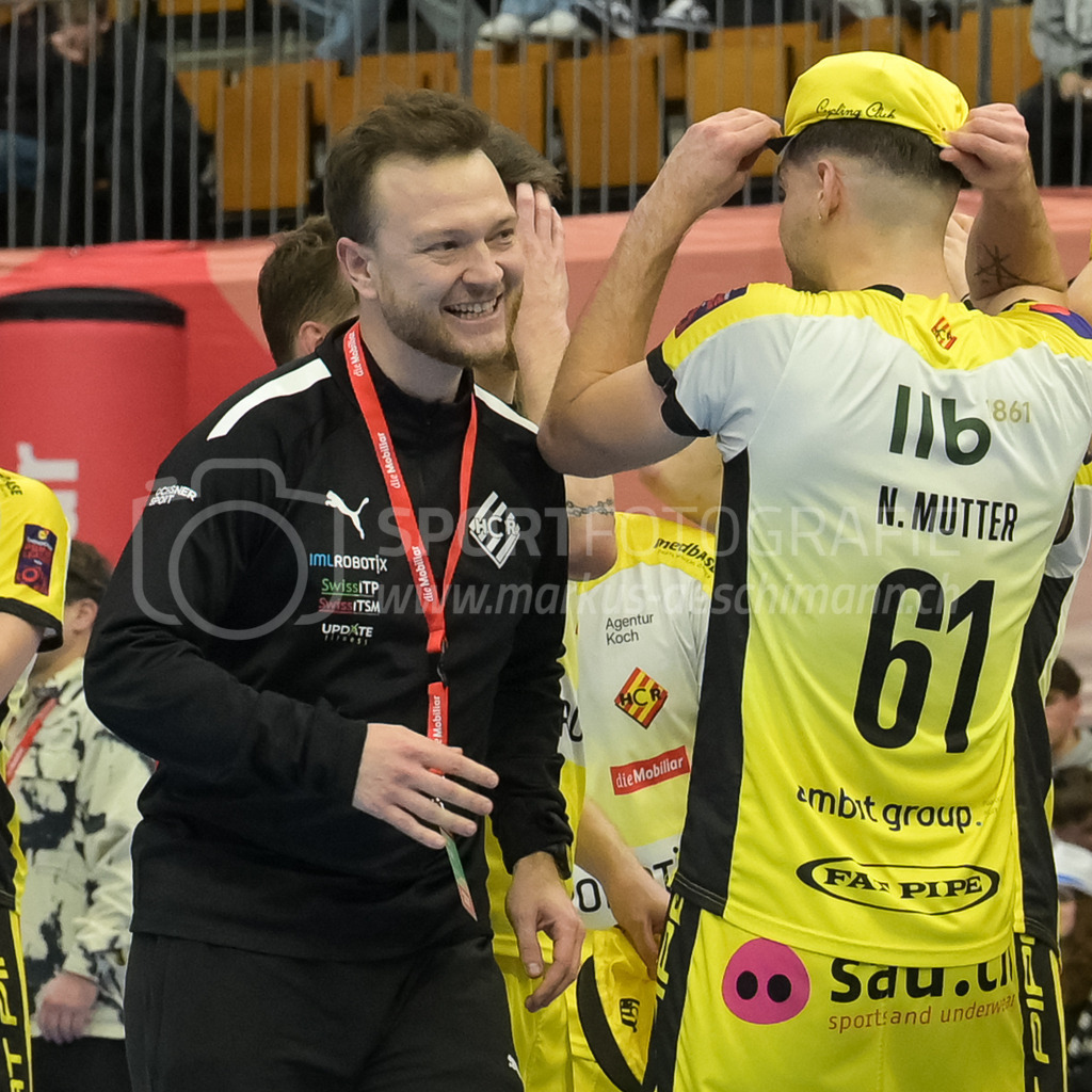 Zug United vs HC Rychenberg - 22. February 2025 | Zug United vs HC RychenbergSporthalle Wankdorf, BernMirco Castelletti (Torhütertrainer HC Rychenberg).Bild: Sportfotografie Markus Aeschimann | www.markus-aeschimann.ch - Realisiert mit Pictrs.com