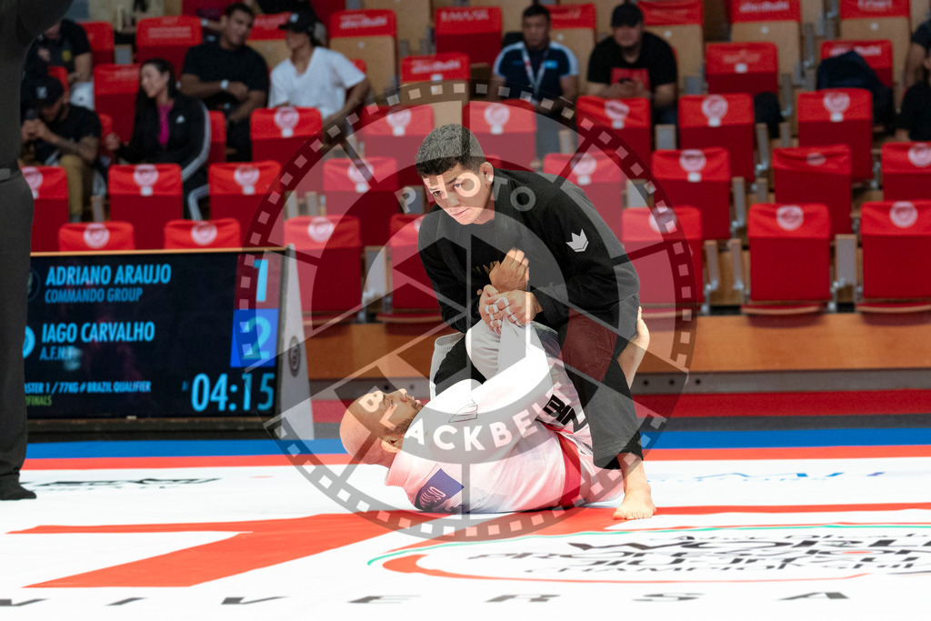 20231106PBB0575 | Fighters compete during the AJP World Master Championship in the Mubadala Arena in Abu Dhabi, Arab United Emirates, on November 6, 2023.