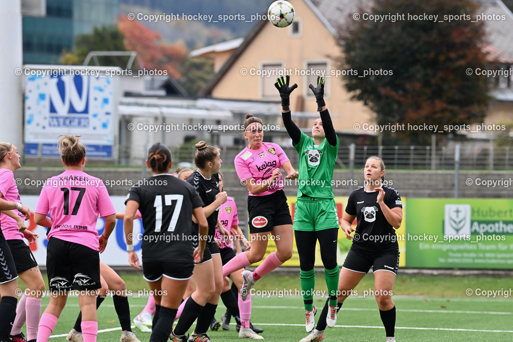 Liwodruck Carinthians Hornets vs. FC Pingau Saalfelden Frauen 29.10.2023  | #10 Elisa Ciccarelli, #1 Kaeyla Noble, #22 Amber May Huff, #19 Melanie Mikoy