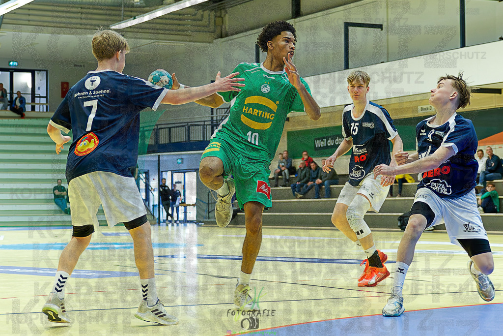 mJB Pokalrunde dt. Meisterschaft, TV Hüttenberg - TSV GWD Minden | mJB Pokalrunde dt. Meisterschaft, TV Hüttenberg - TSV GWD Minden am 15.03.2025 in Münchholzhausen (Sporthalle Münchholzhausen)Photo © 2025 - Jörg Heinrich - Realisiert mit Pictrs.com