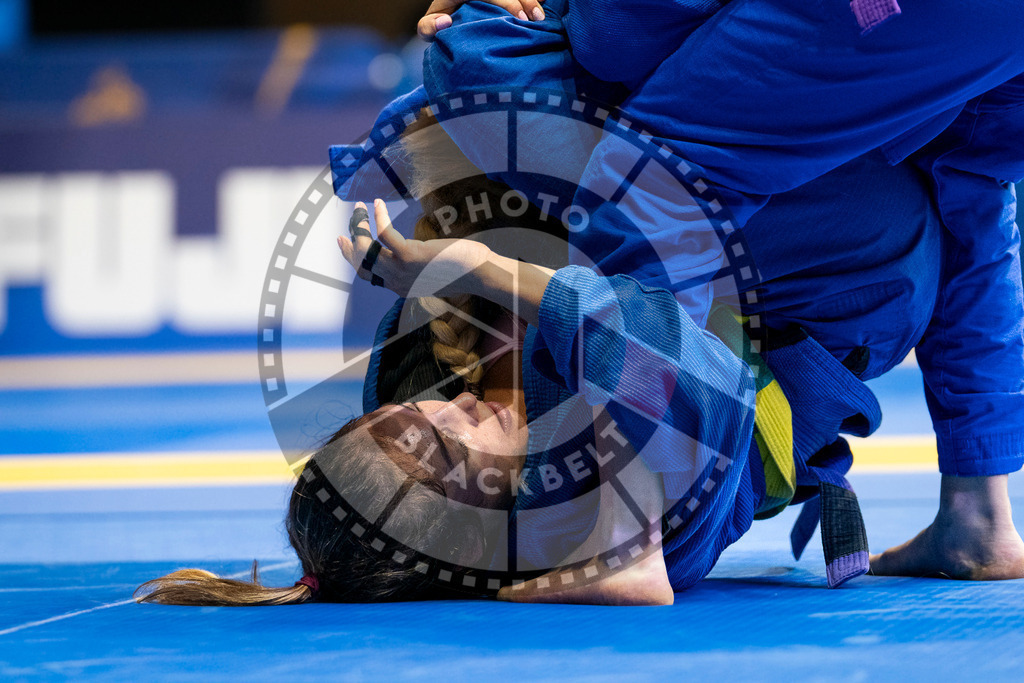 20240123PBB04200 | Fighters compete during the second day of the IBJJF European Championship in Paris, France, on January 23, 2024.