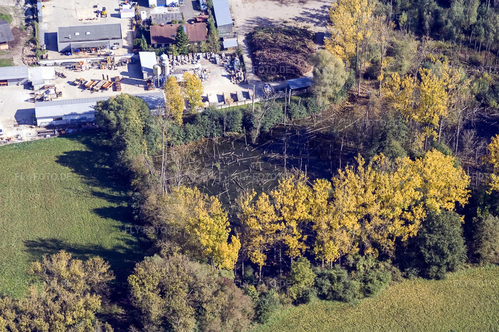 Luftbild: Ludwig-Marum-Gymnasium Pfinztal im Ortsteil Berghausen in Pfinztal im Bundesland Baden-Württemberg in Deutschland. Foto: IMG_8544.jpg vom 14.10.2007 durch Werner Riehm/FLY-FOTO.de
