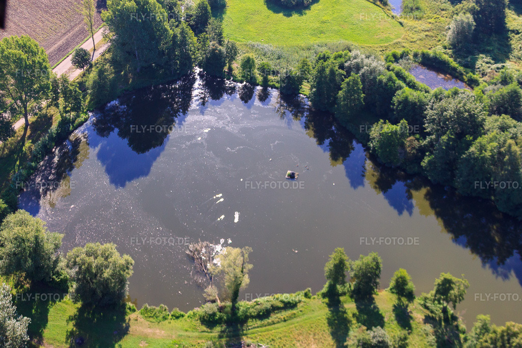 Luftbild: Freizeitsee Schwanenweiher in Steinfeld im Bundesland Rheinland-Pfalz in Deutschland. Foto: IMG_31129.jpg vom 07.08.2010 durch Werner Riehm/FLY-FOTO.de