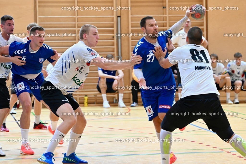 SC Ferlach vs. RK Zagreb 24.8.2023 | #8 Knapp Simon, #27 Ivan Cupic, #81 Milicevic Adrian