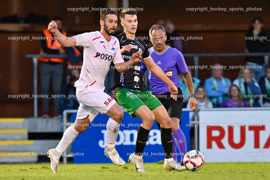 SAK Klagenfurt vs. FC Gleisdorf 09 2.9.2022 | #17 Patrick Lausegger, #10 Filip Smoljan