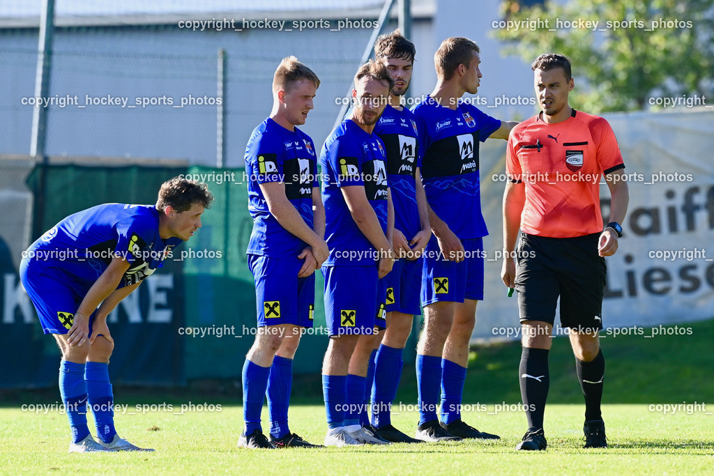 FC Gmünd vs. Union Matrei 19.8.2023 | #7 Julian Egger, #12 Alexander Wibmer, #11 Oliver Josef Steiner, #8 Benjamin Cosic, #4 Martin Wibmer, Omerhodzic Edin Referee