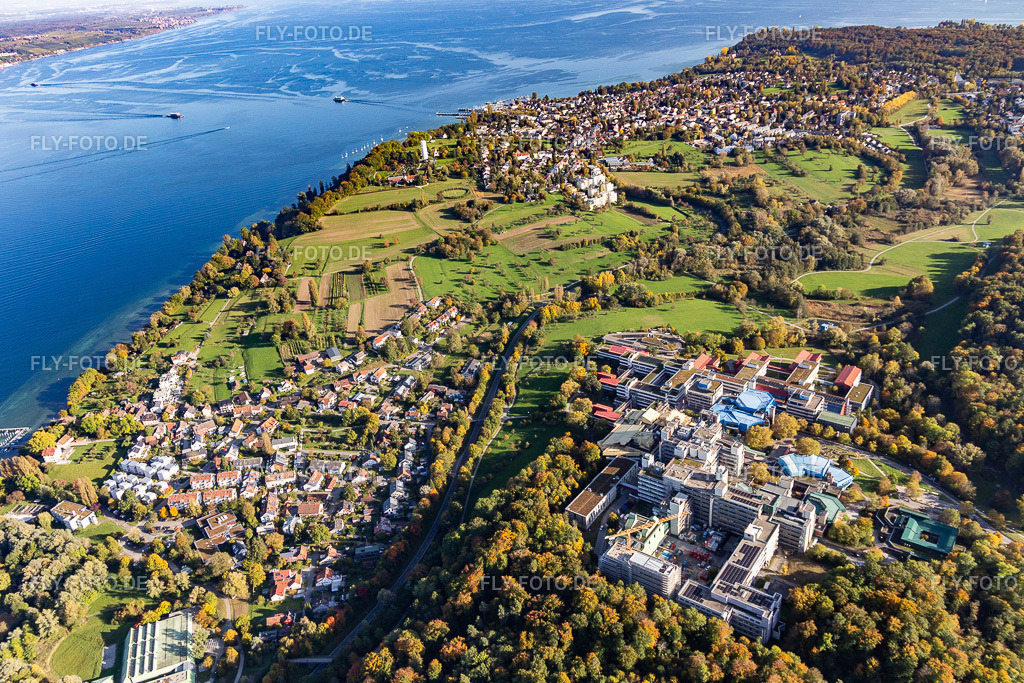 Die Universität Konstanz | Luftbild: Die Universität Konstanz im Ortsteil Egg in Konstanz im Bundesland Baden-Württemberg in Deutschland. Foto: IMG_119336.jpg vom 14.10.2019 durch Werner Riehm/FLY-FOTO.de - Realisiert mit Pictrs.com