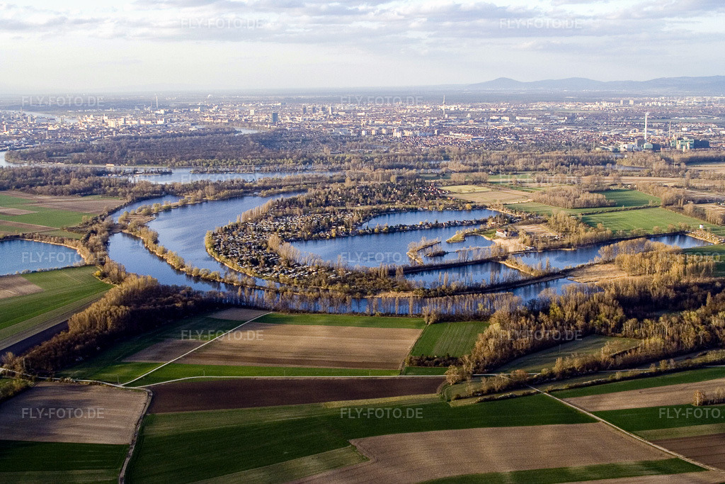 Luftbild: Naherholungsgebiet Blaue Adria in Altrip im Bundesland Rheinland-Pfalz in Deutschland. Foto: IMG_10070.jpg vom 29.03.2008 durch Werner Riehm/FLY-FOTO.de
