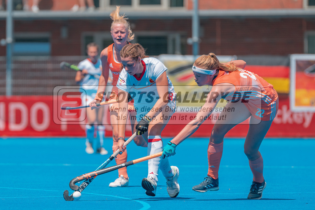HK_20230711_101109 | Euro Hockey WU18 Spain vs Netherlands Championship Girls &amp; Boys am 11.7.2023 CHTC , Krefeld ,