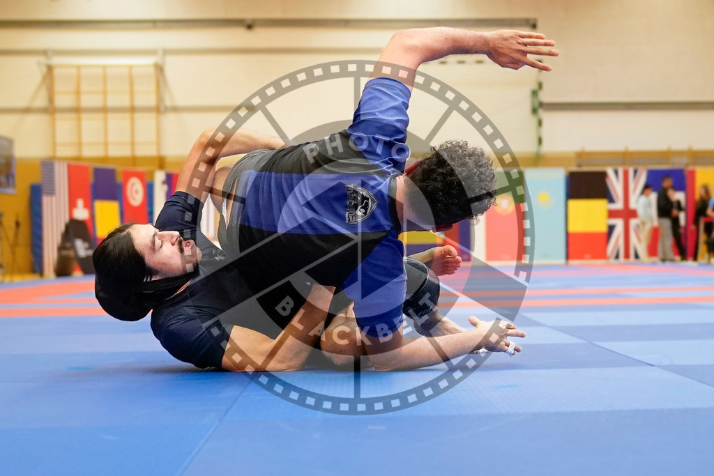 20240203PBB09147 | Fighters compete during the Brazilian Jiu-Jitsu Championship of the AJP Tour in Maintal by Frankfurt am Main, Germany, on February 2, 2024.