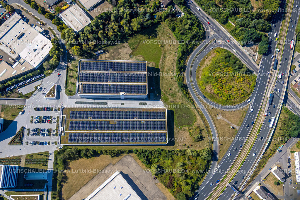 Essen220806919 | Luftbild, Aldi Nord Campus, Zentrale, Solardach, Essen-Kray, Essen, Ruhrgebiet, Nordrhein-Westfalen, Deutschland