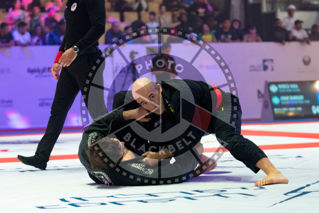 20231106PBB0193 | Fighters compete during the AJP World Master Championship in the Mubadala Arena in Abu Dhabi, Arab United Emirates, on November 6, 2023.