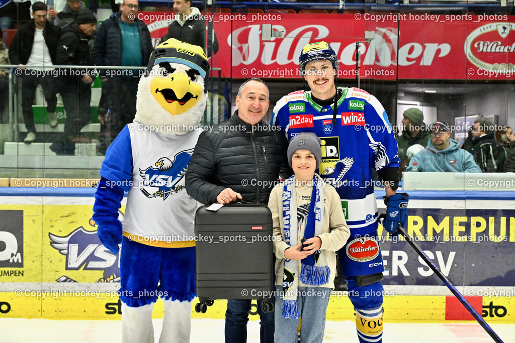 EC IDM Wärmepumpen VSV vs. Hydro Fehervar AV 19 | Spieler des Abends #2 Dylan MacPherson EC VSV, Generali Versicherung, EC IDM Wärmepumpen VSV vs. Hydro Fehervar AV 19, EC IDM Wärmepumpen VSV vs. Hydro Fehervar AV 19  am 17.01.2026 in Villach (Stadthalle Villach), Austria, (Photo by Bernd Stefan)