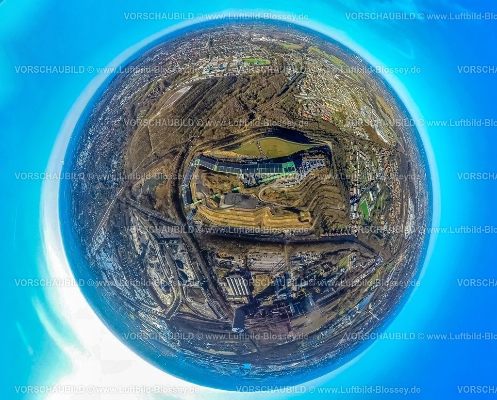 Bottrop240190194AlpinCenterBottrop | Luftbild, alpincenter, Freizeit Attraktion Skihalle, Bergehale Beckstraße mit Tetraeder, Erdkugel, Fisheye Aufnahme, Fischaugen Aufnahme, 360 Grad Aufnahme, tiny world, little planet, fisheye Bild, Welheim, Bottrop, Ruhrgebiet, Nordrhein-Westfalen, Deutschland