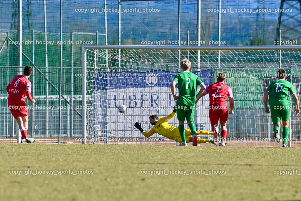 SC Landskron vs. WAC St. Andrä Juniors 11.3.2023 | #6 Tobias Sebastian Miklau, Elfmeter Tor WAC St. Andrä Juniors, #1 Martin Koller