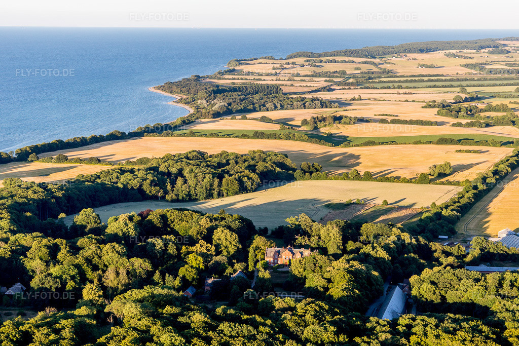 Luftbild: Ortsansicht in Stege im Bundesland Sjælland in Dänemark. Foto: IMG_108623.jpg vom 04.07.2018 durch Werner Riehm/FLY-FOTO.de