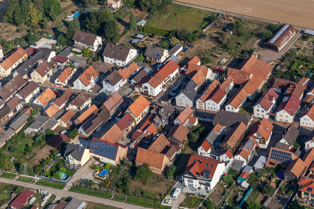 Luftbild: Saarstr in Kandel im Bundesland Rheinland-Pfalz in Deutschland. Foto: IMG_122246.jpg vom 11.08.2020 durch Werner Riehm/FLY-FOTO.de