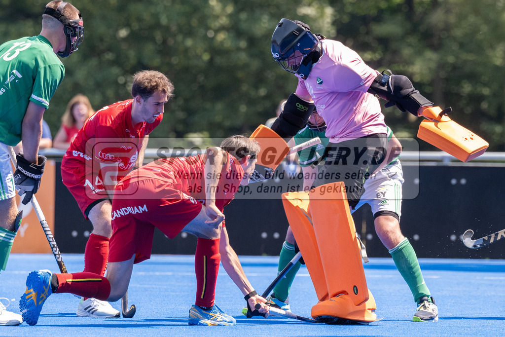 SFE_20230709_0077 | EuroHockey EM U18 Boys Belgium vs Ireland am 09.07.2023 in Krefeld (Gerd-Wellen-Hockeyanlage), Photo: Stephan Fehrmann 2023 (Sports-Gallery)