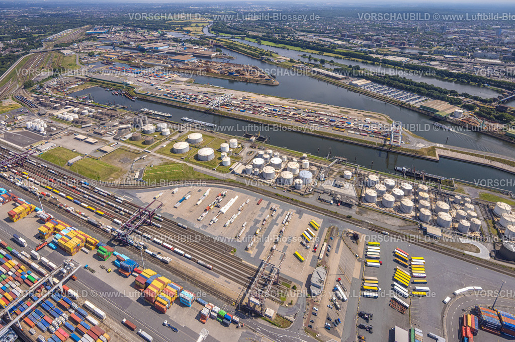 Duisburg250703459Nord | Luftbild, Duisburger Hafen mit Ölinsel, Kohleninsel Container Terminal und Schrottinsel Rohstoffinsel, Ruhrort, Duisburg, Ruhrgebiet, Nordrhein-Westfalen, Deutschland