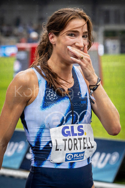 Deutsche Leichtathletik-Meisterschaften; Bochum-Wattenscheid, 26.07.2026 | Dritte über 800m: Lara Tortell (Athletics Team Karben); Deutsche Leichtathletik-Meisterschaften am 26.07.2026 im Lorheide-Stadion, Bochum-Wattenscheid (Nordrhein-Westfalen).