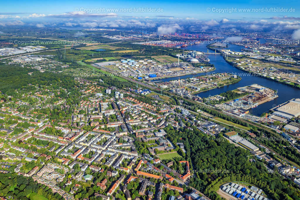 Hamburg_Harburg_ELS_4744280823 | HAMBURG 28.08.2023 Innenstadtbereich im Stadtgebiet im Ortsteil Harburg in Hamburg, Deutschland. // Cityscape of the district in the district Harburg in Hamburg, Germany. Foto: Martin Elsen