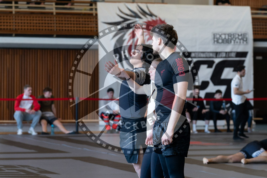 20250329PBB0659 | Fighters compete during the International Luta Livre (ILLCS) Germany IX Spring 2025 Competition spring on March 29, 2025 in Hannover, Germany.© Chiara Dazi