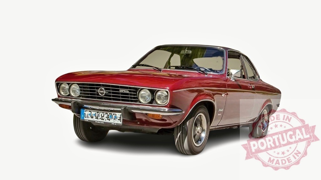 Classic Red Opel Manta Showcasing Vintage Elegance | Vintage Opel Manta in pristine condition on a white background - Realisiert mit Pictrs.com