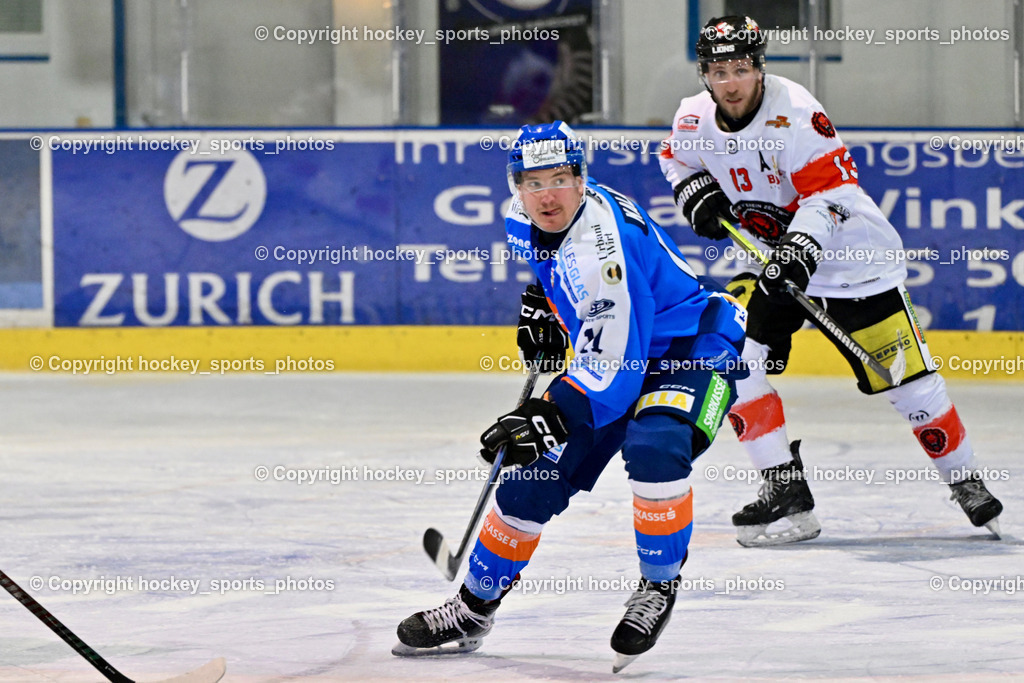 ESC SPARKASSE STEINDORF vs. EV ZELTWEG MURTAL LIONS | #11 Kalan Luka ESC Steindorf, #13 Schiech Thomas EV ZELTWEG MURTAL LIONS, ESC SPARKASSE STEINDORF vs. EV ZELTWEG MURTAL LIONS, ESC SPARKASSE STEINDORF vs. EV ZELTWEG MURTAL LIONS am 27.12.2025 in Steindorf (Ossiachersee Halle), Austria, (Photo by Bernd Stefan)