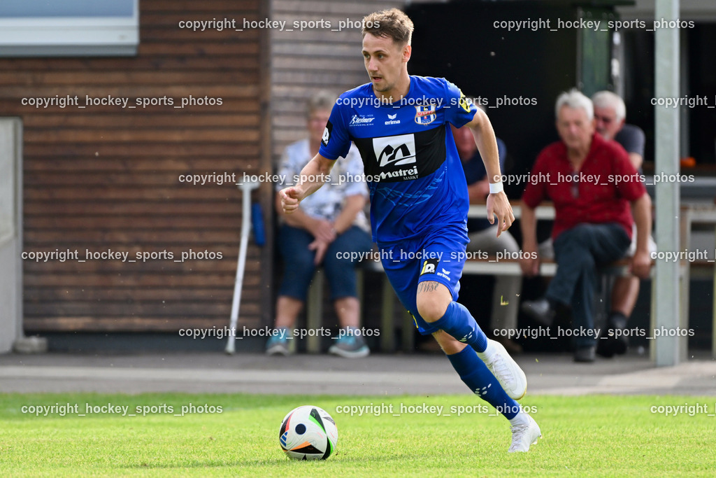 FC Faakersee vs. Union Matrei | #20 Luca Ronacher Matrei, FC Faakersee vs. Union Matrei, FC Faakersee vs. Union Matrei am 18.08.2024 in Finkenstein (Sportplatz Faakersee), Austria, (Photo by Bernd Stefan)