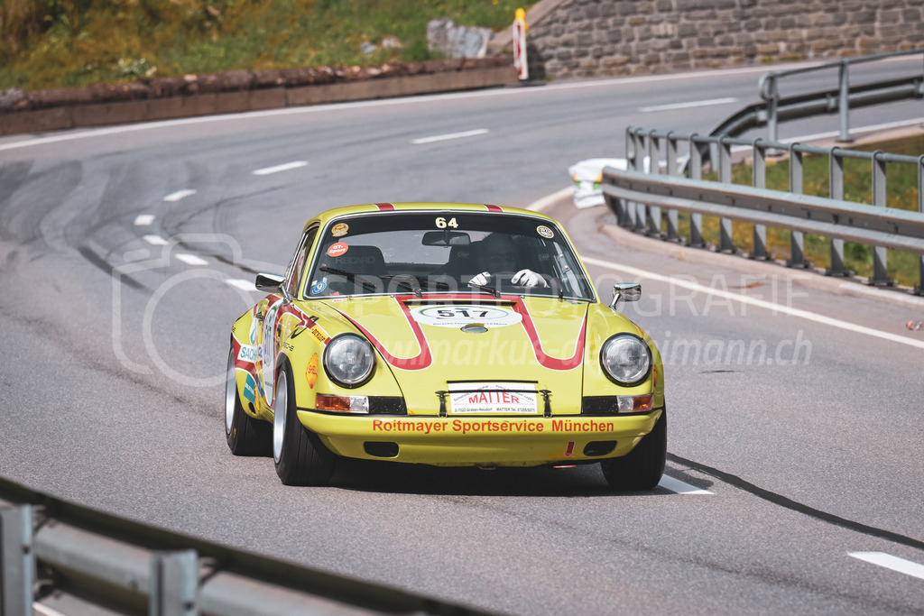 21. Arosa ClassicCar 2025 - 7. =September= 2025 | Dr Peter Kolling aus München (GER) in einem Porsche 911 ST aus dem Jahre 1971 mit Startnummer 517 am Arosa ClassicCar 2025 in der Kategorie Competition..@arosaclassiccar, @arosa.official, #arosaclassiccar, #arosa, #76curves, #classiccarBild: Sportfotografie Markus Aeschimann | www.markus-aeschimann.ch - Realisiert mit Pictrs.com