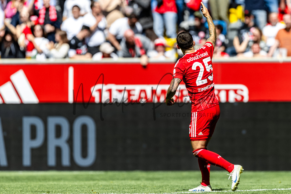 Fortuna Düsseldorf vs. Karlsruher SC | Düsseldorf, 30.04.2023: 2. Bundesliga, 30. Spieltag, Fortuna Düsseldorf gegen Karlsruher SC in der Merkur Arena in Düsseldorf. Foto: sportfotografie.ms | Markus Paletta - Realisiert mit Pictrs.com