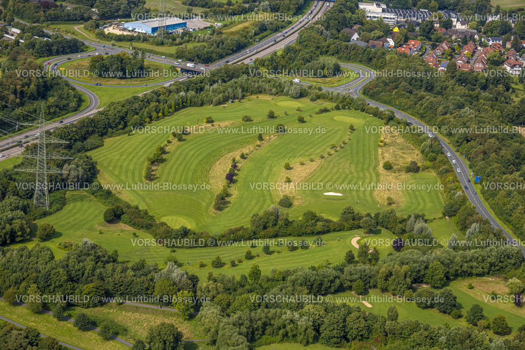 Witten250804953 | Luftbild, Ruhr-Golf Witten Golfwiese und Golfclub, Seestraße, Autobahn A43 mit Anschlussstelle Witten-Heven, Heven, Witten, Ruhrgebiet, Nordrhein-Westfalen, Deutschland