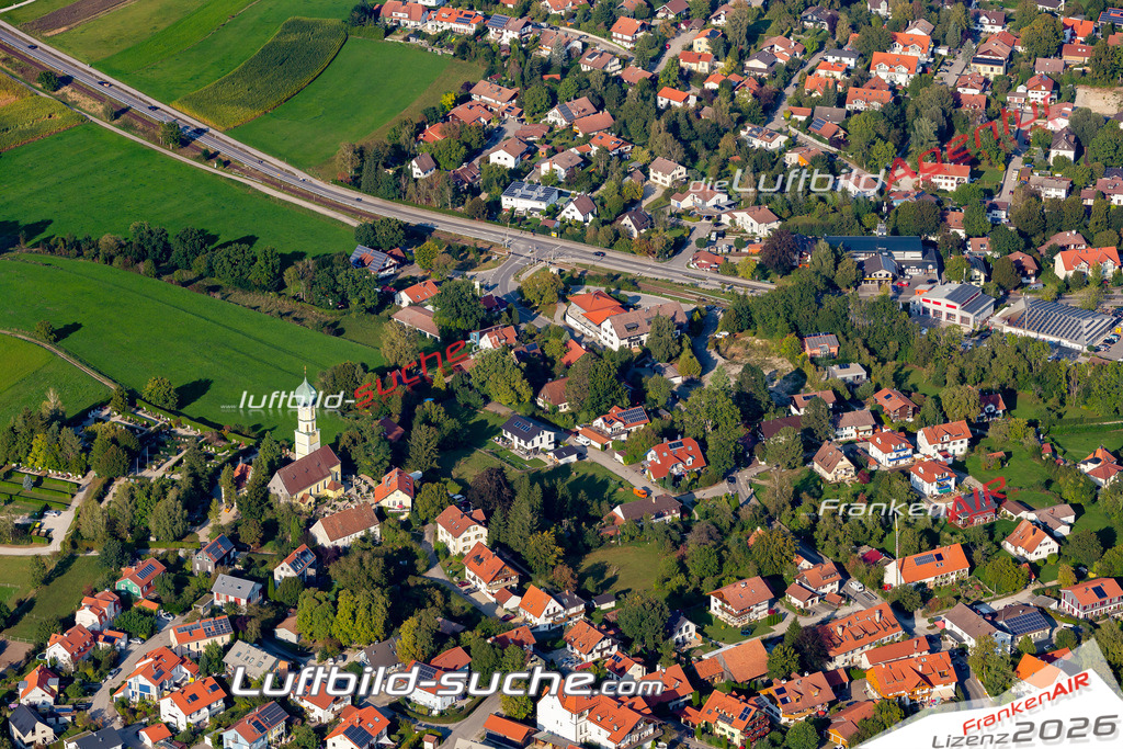 Aktuelles Luftbild von  Schondorf am Ammersee - Die Luftaufnahme wurde 2020 mittels UL-Flugzeug erstellt ( keine Drohne ) - hochauflösende Kamera-Systeme von  Canon -Beste Qualität - Für grossformatige Ausdrucke geeignet. Die Geschenkidee !
