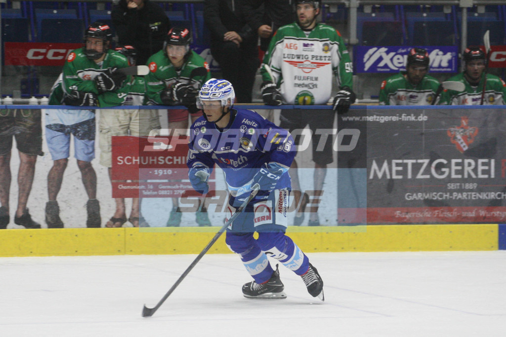 SC Riessersee - Höchstadt Alligators | Christopher Chyzowski - Eishockey Oberliga Süd SC Riessersee - Höchstadt Alligators - © Sportfoto-Sale (MK) - Realisiert mit Pictrs.com