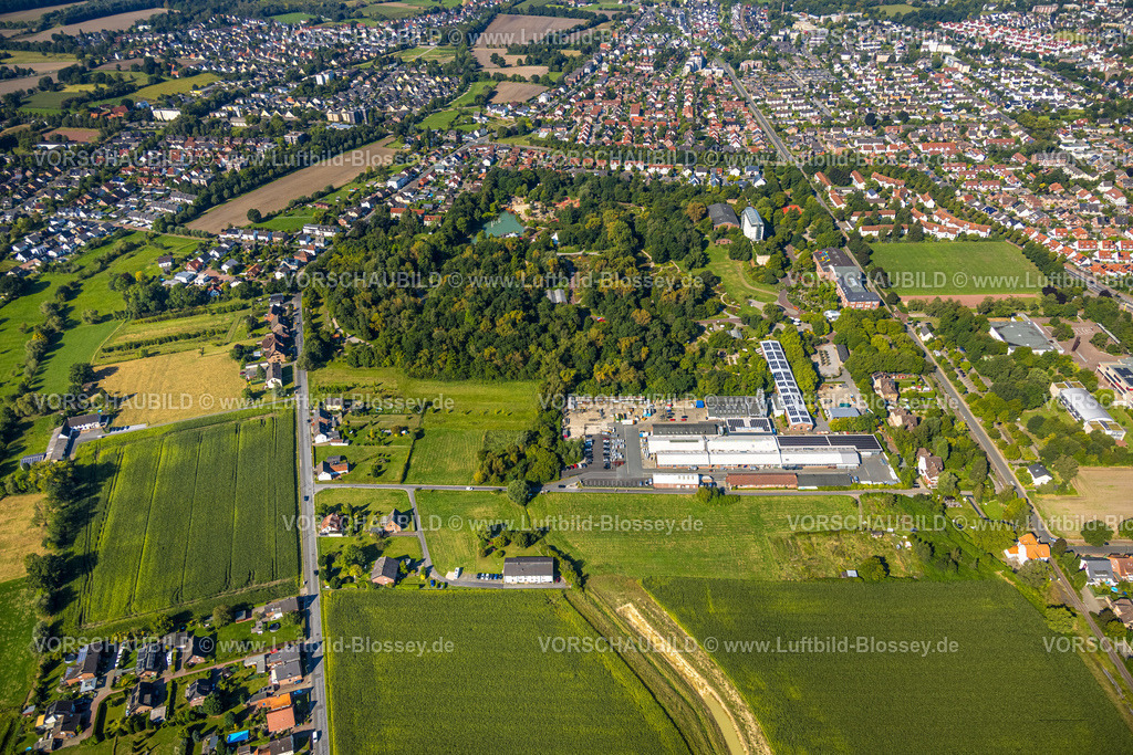 Hamm240805094 | Luftbild,  Maximilianpark Freizeitpark Maxipark, Uentrop, Hamm, Ruhrgebiet, Nordrhein-Westfalen, Deutschland