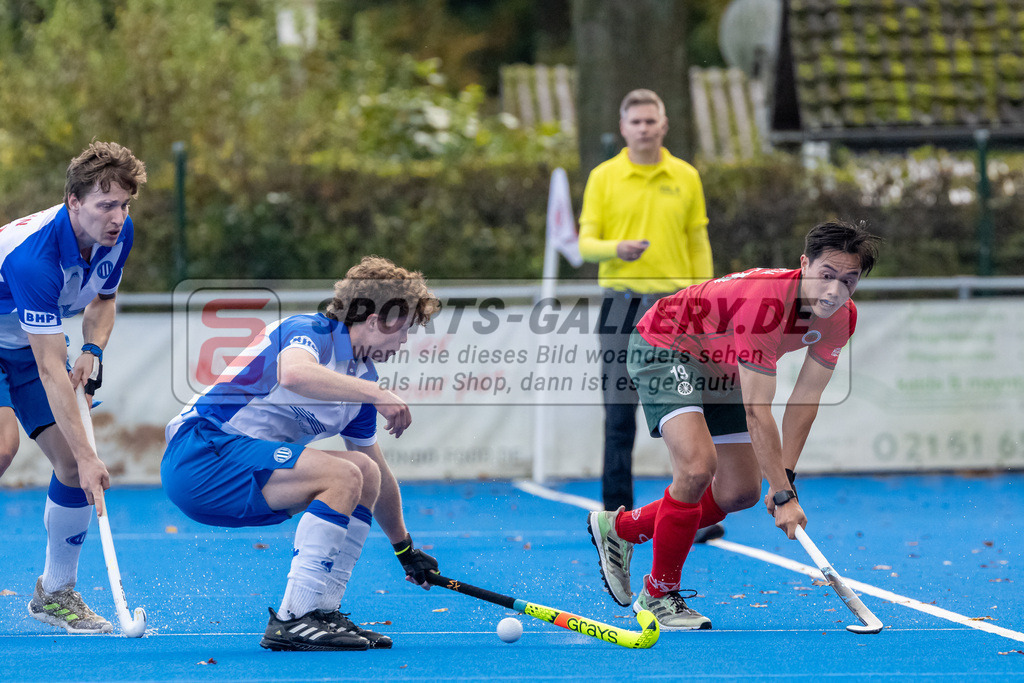 HK_20241019_107962 | 1. Bundesliga Herren Crefelder HTC - Großflottbeker THGC am 19.10.2024 CHTC, Krefeld , Nguyen Tino ( Crefelder HTC #19 )