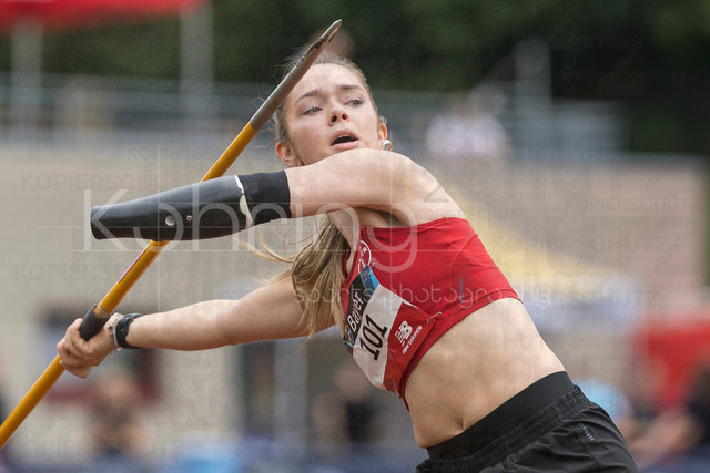 Para Heimspiel 7.0; Leverkusen, 18.07.2026 | LEVERKUSEN, GERMANY - JULY 18, 2026 : German Record - Lise Petersen (GER/Hamburger SV) competing during the javelin throw of the Para Heimspiel 7.0 at Fritz Jacobi Sports Complex on July 18, 2026 in Leverkusen, Germany.