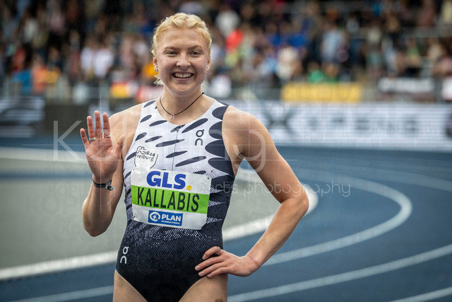 Deutsche Leichtathletik-Meisterschaften; Bochum-Wattenscheid, 26.07.2026 | Deutsche Meisterin über 1500m: Jolanda Kallabis (FT 1844 Freiburg); Deutsche Leichtathletik-Meisterschaften am 26.07.2026 im Lorheide-Stadion, Bochum-Wattenscheid (Nordrhein-Westfalen).