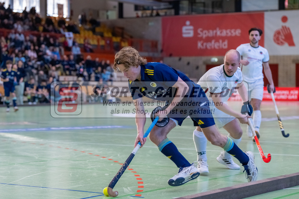 HK_20250118_101772 | 1/4 Finale 1. Bundesliga Halle Herren Crefelder HTC - Zehlendorfer Wespen am 18.1.2025 Halle Glockenspitz, Krefeld ,