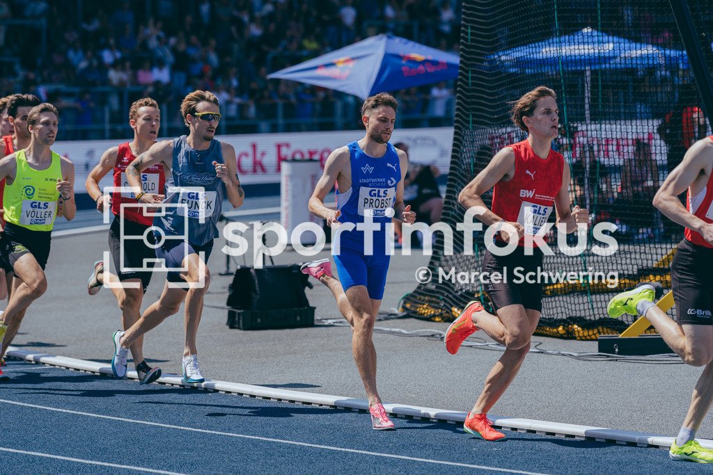 Deutsche Meisterschaften der Frauen und Männer 2026 | Marius Probst, TV Wattenscheid 01, 1500-Meter-Lauf, Halbfinale, Deutsche Meisterschaften der Frauen und Männer 2026, Lohrheidestadion Bochum-Wattenscheid, 25.07.2026. Foto: Marcel Schwering / sportimfokus - Realisiert mit Pictrs.com
