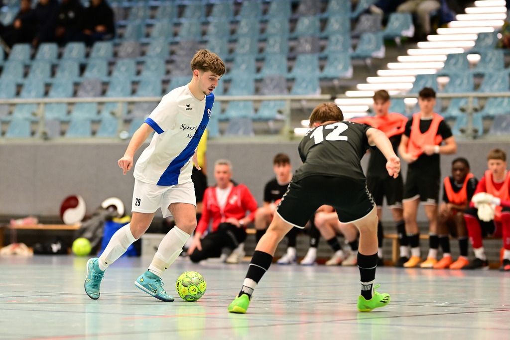 Futsal I A-Junioren I Saison 2023-2024 I NORDFV I Regionalmeisterschaft I Heider SV - Niendorfer TSV | Der Sportfotograf. - Realisiert mit Pictrs.com