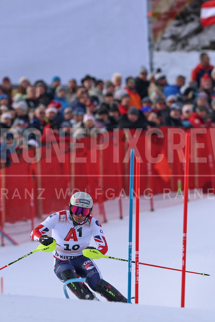 Audi FIS Ski World Cup: Men’s Slalom – Hahnenkamm Race, Kitzbuehel | Kitzbuehel, Austria, 25.Jan.26 - Alpine Skiing - FIS World Cup, Hahnenkamm Race, Slalom, men. The image shows RYDING Dave (GBR, Head).