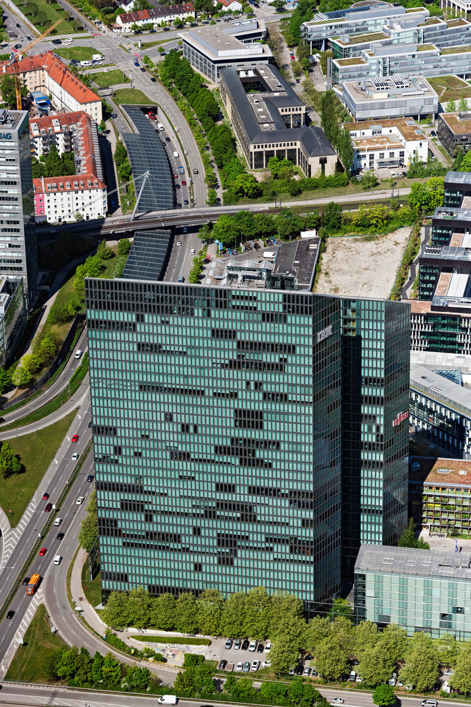 dr__0063773.jpg | MüNCHEN 29.04.2025 Hochhaus- Gebäudekomplex " HighLight Towers " an der Mies-van-der-Rohe-Straße - Walter-Gropius-Straße im Ortsteil Schwabing-Freimann in München im Bundesland Bayern, Deutschland. Weiterführende Informationen bei: Aareal Bank AG,  Colliers International Deutschland Holding GmbH,  Commerz Real AG,  Design Offices München Highlight Towers,  Deutsche FOAMGLAS GmbH,  JAHN ARCHITECTURE, Inc.,  KanAm International GmbH,  STRABAG AG. // High-rise building complex " HighLight Towers " on corner Mies-van-der-Rohe- und Walter-Gropius-Strasse in the district Schwabing-Freimann in Munich in the state Bavaria, Germany. Further information at: Aareal Bank AG,  Colliers International Deutschland Holding GmbH,  Commerz Real AG,  Design Offices Muenchen Highlight Towers,  Deutsche FOAMGLAS GmbH,  JAHN ARCHITECTURE, Inc.,  KanAm International GmbH,  STRABAG AG. Foto: Daniel Reiter