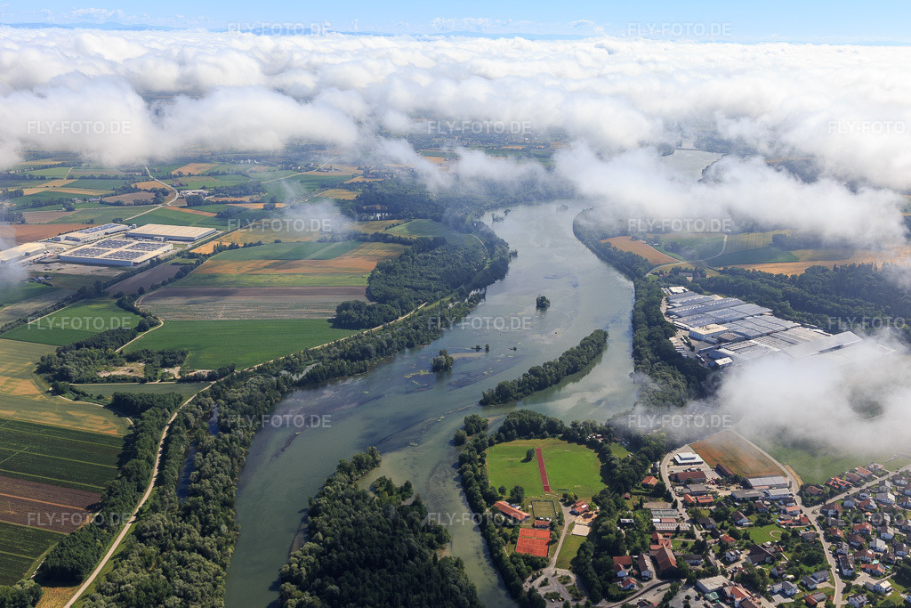 Luftbild: Isar und Jugendzeltplatz Mamming in Mamming im Bundesland Bayern in Deutschland. Foto: IMG_132718.jpg vom 02.07.2022 durch Werner Riehm/FLY-FOTO.de