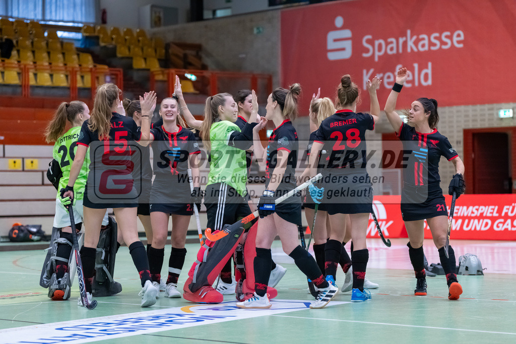 HK_20241214_100058 | 2. Bundesliga Halle Damen Crefelder HTC - DSD Düsseldorf am 14.12.2024 Halle Glockenpitz, Krefeld ,